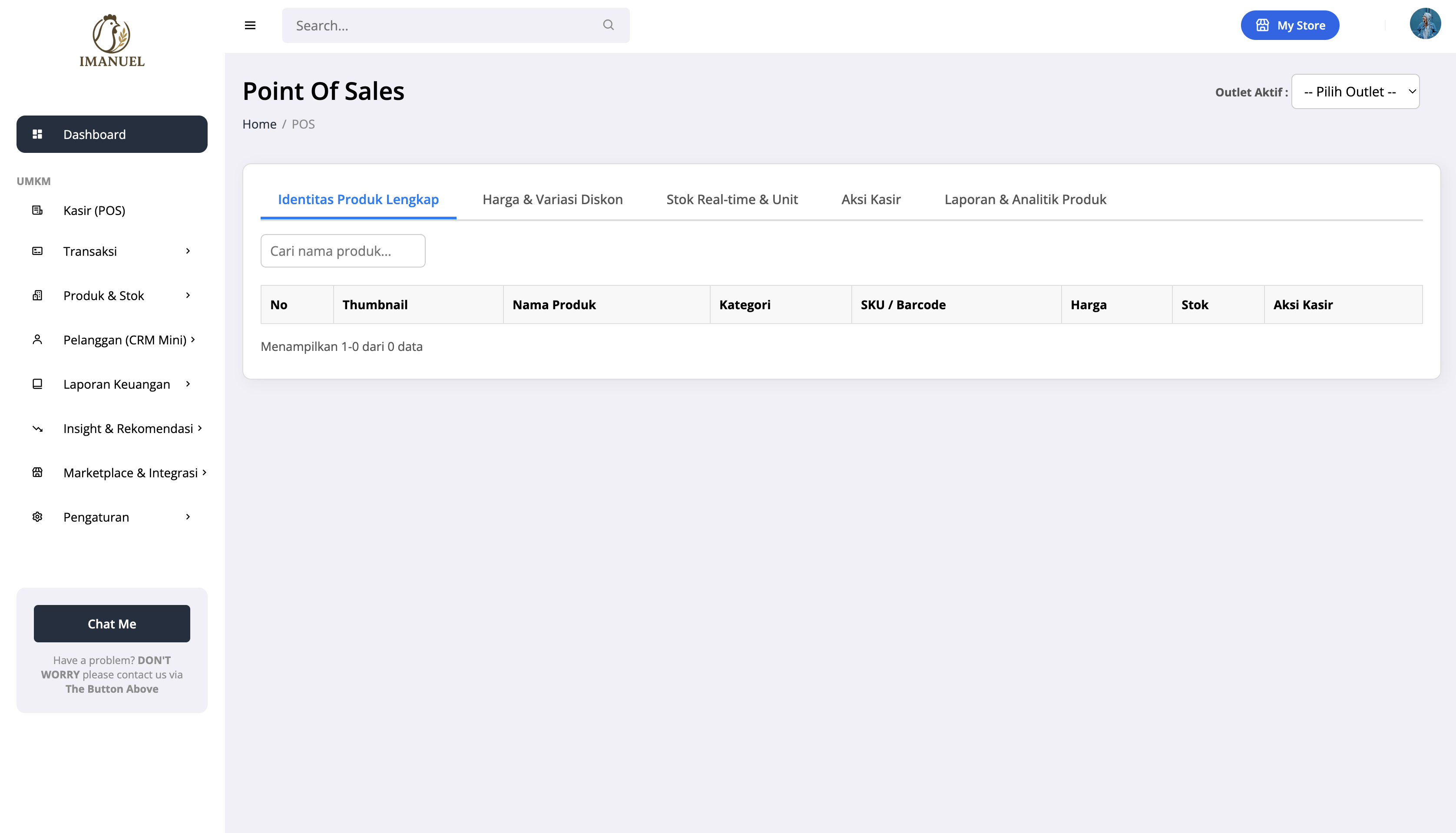 Sistem Manajemen UMKM Terintegrasi